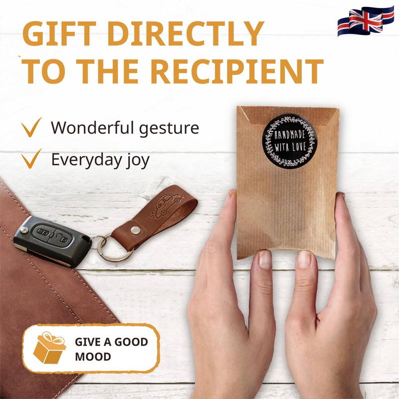 Leather Keychain Favorite for Men, Keyring Gift for Women &