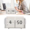 Automatic Flip Calendar Clock, Retro Mechanical Digital Desk Alarm Clock,