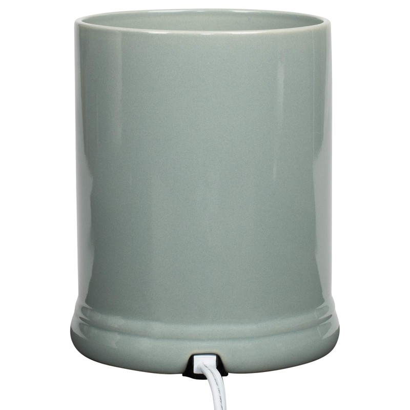 Elanze Designs Solid Color Ceramic Stoneware Electric Jar Candle Warmer
