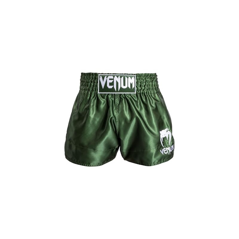 Venum Classic Muay Thai Shorts Khaki/White