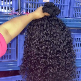 Indonesia Curly Best Quality Burmese Curly Hair Vendor Natural Black Straight Body Wave Bundles Raw Vietnamese Hair Extensionsstyle: Deep Wave 1 bundle, color: natural black, Stretched Length: 26 Inches