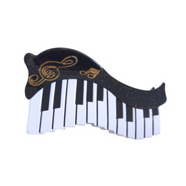Funny Music Elements Hair Clips,Cute Piano Hair Clip,Big Acetate Claw Clips for Women
