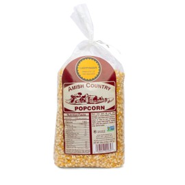Amish Country Popcorn | 2 Lb Ladyfinger Kernels | Old Fashioned, Non-GMO and Gluten Free (2lb Bag)