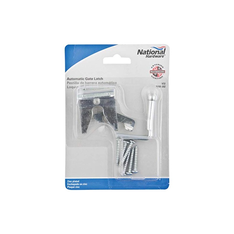 National Hardware N101-352 V22 Automatic Gate Latch in Zinc plated,1