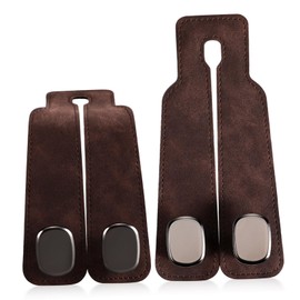 iplusmile 2pcs Car Seat Back Upgrade Hooks Pouches Seat Back Storage Hook Holder Hanger Car Bins Booster Seat Car Headrest Hidden Hook Car Phone Mount Trunk Aluminum Alloy Brown