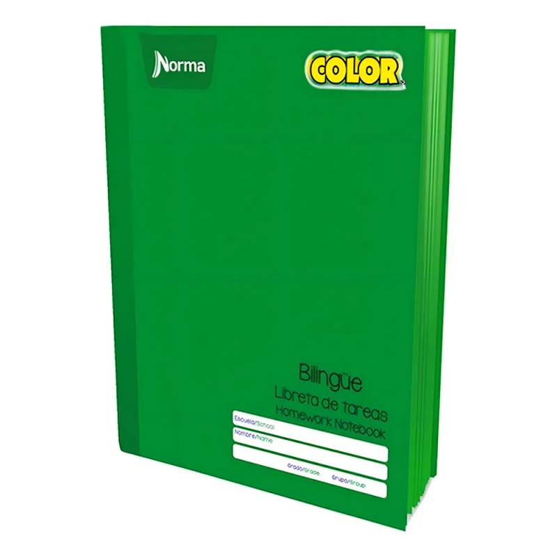 Libreta De Tareas College Cosido Norma Bilingue 48 Hojas Pza