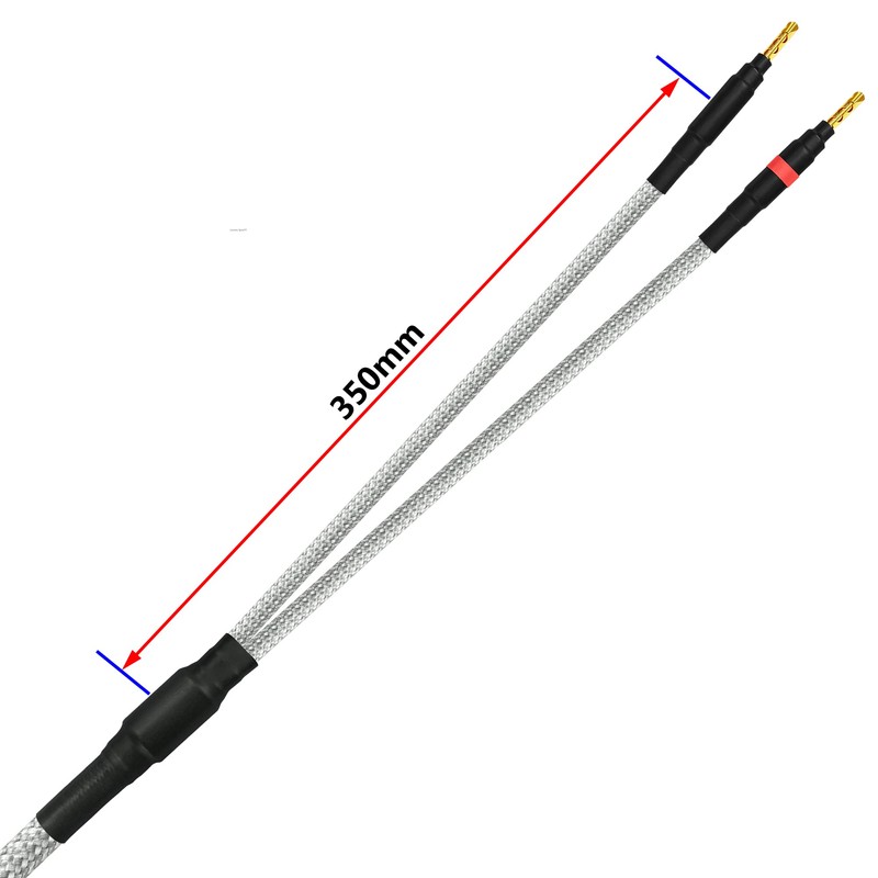 2 Meter - Canare 4S11 - Braid (White + Steel)