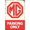 LUCKYLINDE Retro Tin Sign Suitable for MG Oldtimer Fans and
