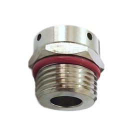 Hydraulic Breather Vent Plug M20 Breather Vent for Vacuum Relief or Pressure Equalization on Gear Boxes, Oil Tanks, & Reservoirs - Metal Brass Nickel Plated Waterproof