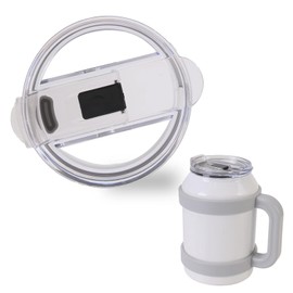 Replacement Lids for Reduce 50oz Tumbler, Replacement 50oz Tumbler Lid, Spill Proof Splash Resistant Tumbler Covers - BPA Free, Dishwasher Safe, Impact Resistant - Clear