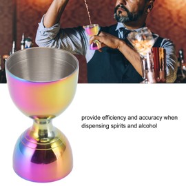 Copper Bell Jigger Premium Double Cocktail Jigger Made from Stainless Steel Bell Jigger Stainless Steel Tool(30/60ml Colorful)