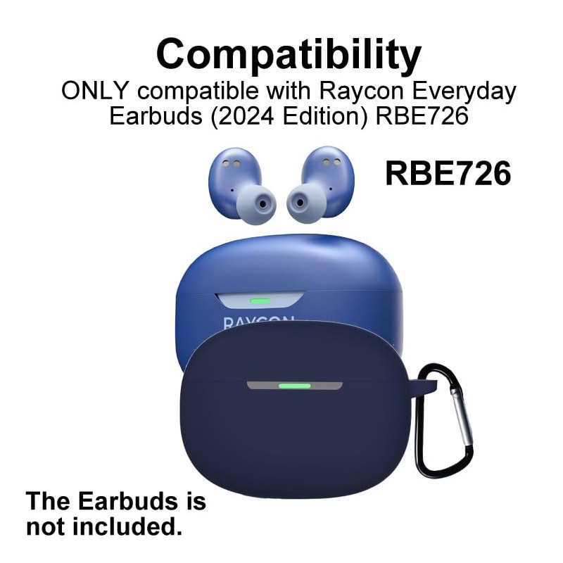 smaate Silicon Case Cover Compatible with Raycon Everyday Earbuds (2024