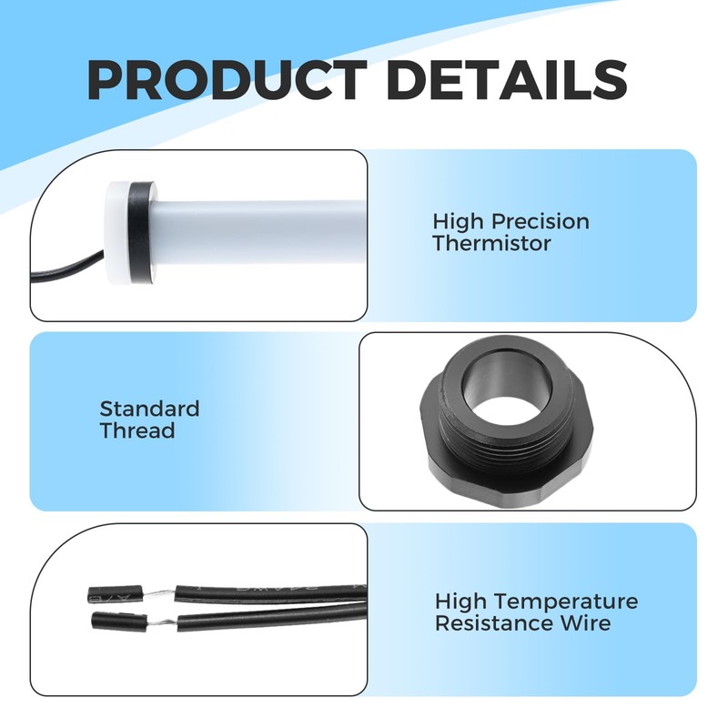 ETERMETA R0456500 Temperature Sensor Compatible with Zo-diac Jan-dy Le-gacy LRZE/LRZM/JXI/LXI