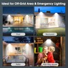 Malitupy Solar Flood Lights Indoor Outdoor(2 Pack),Aluminum Durable 6000K Waterproof