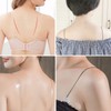 Yafe 8 Pair Clear Bras Straps for Women, Invisible Bra