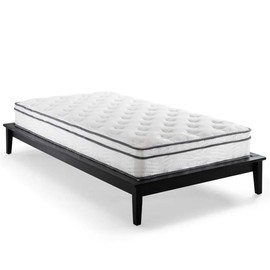 Allora 8" Narrow Twin Memory Foam Narrow Twin Mattress with Individually Encased Coils in White