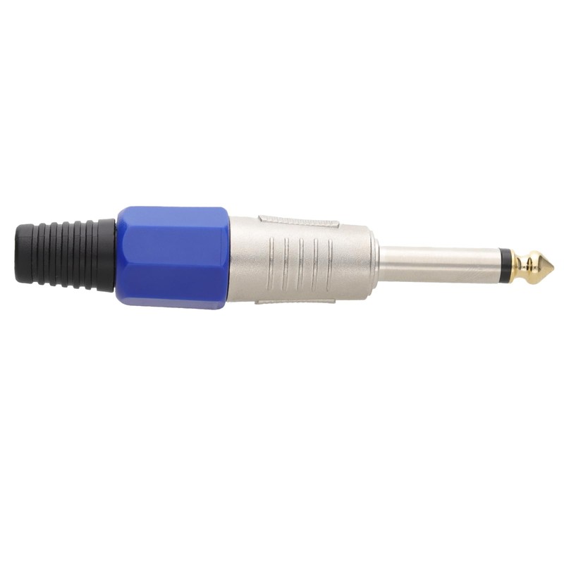 kenable 6.35mm PRO METAL Mono Jack Plug & Strain Relief