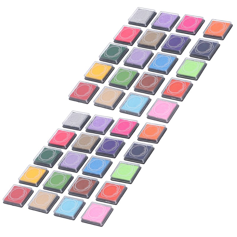 2 Box Stamp Pad 20 Colors NonToxic HandMade Children Finger