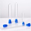 BIUTEFOR Plastic Test Tubes, Set of 12 with Lids, Jars,