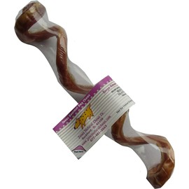 Jones Natural Chews Curly Q Bully Stick 6-8 in Natural Beef Treat