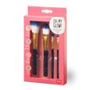 Legami - 4 Piece Makeup Brush Set, Oh My Glow!