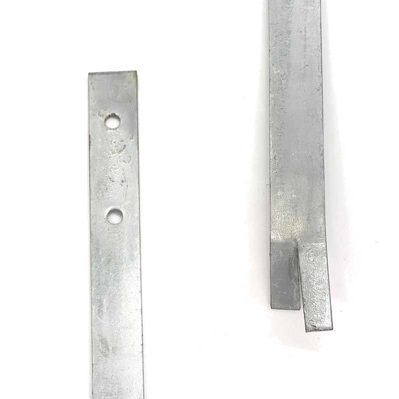 Flat Anchor Set for Embedding in Concrete, Includes Mounting Material
