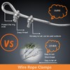 12 Pcs M12 Cable Clamps,Wire Rope Clamp,6 Pcs 1/2" Thimble