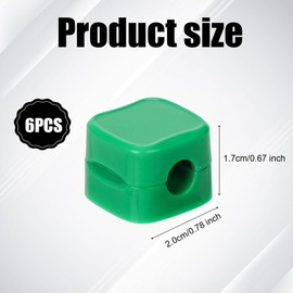 6pcs Phone Charger Wire Holders, Magnetic Desk Cable Clips Self Adhesive Desk Cable Cord Organizer Wire Manager Keeper for Home Office Kitchen Wall Car Desk (Green)