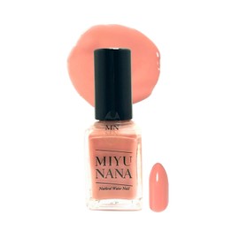 ROMER MIYUNANA Natural Water Nail Scallop Shell and Water Based Natural Nail No Need for Light Eliminator (Apricot Pink)