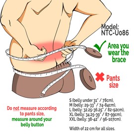 NeoTech Care Back Brace with Suspenders/Shoulder Straps - Light & Breathable - Lumbar Support Belt for Lower Back Pain - Posture, Work, Gym - Grey Color (Size XXL)