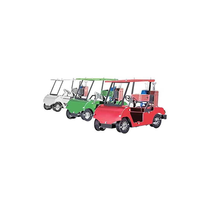 Metal Earth MMS108 502451 Golf Cart Set Construction Toy
