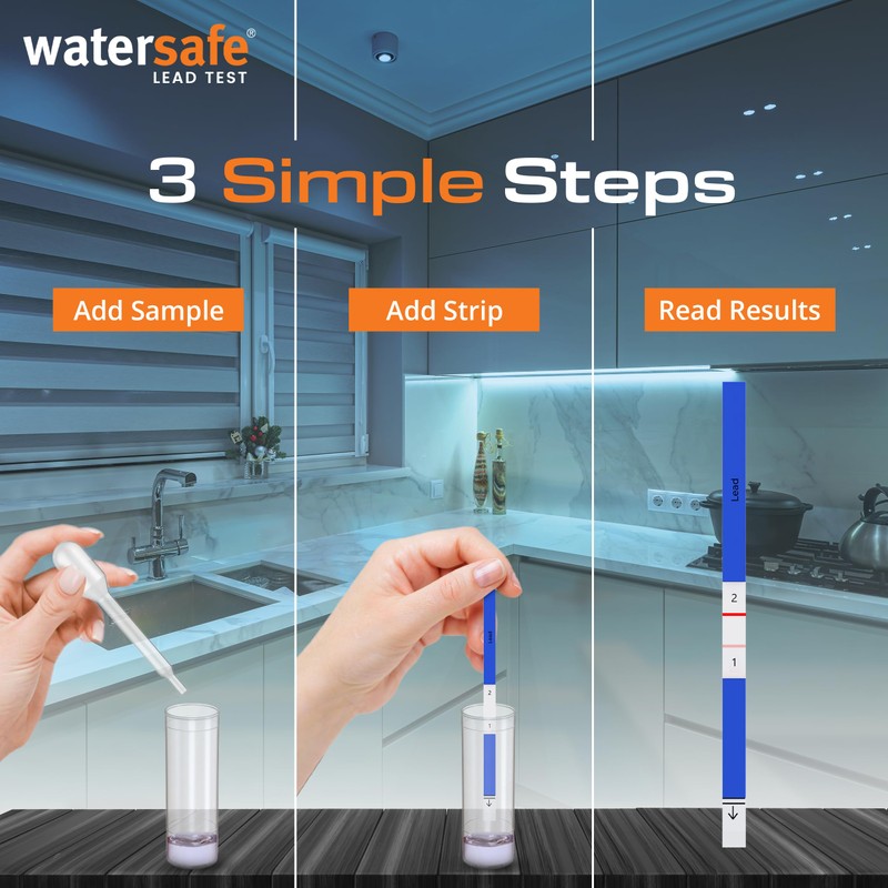 USA-Made – Watersafe® Lead in Drinking Water Test Kit –