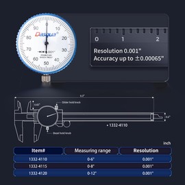 Dasqua 1332-4110 0-6" Machinist Grade Dial Caliper