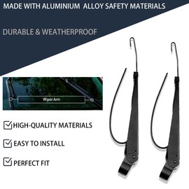 AutoHornix 602511 1 Pair Front Windshield Wiper Arm Kit Noiseless Rust Protection Fits Compatible with 1990-2007 Peterbilt 379 Replace OE R236002 Left and Right Short
