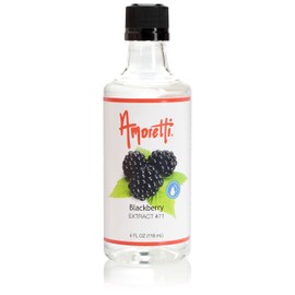 Amoretti - Blackberry Extract Water Soluble 2 oz - Highly Concentrated & Perfect For Pastry, Savory, Brewing, and more, Preservative Free, Vegan, Kosher Pareve, Keto Friendly