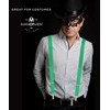 Green Suspenders for Men Heavy Duty - Adjustable 1” Y-Back