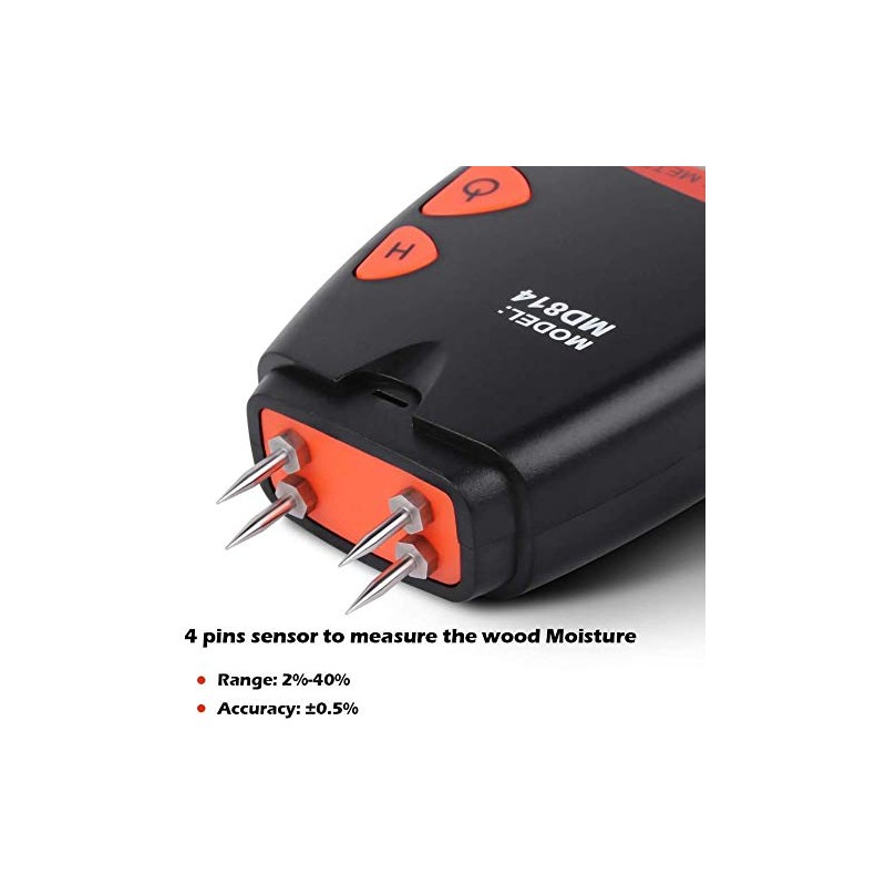 Dr. Meter Digital Wood Moisture Meter for Wood Humidity Measurement
