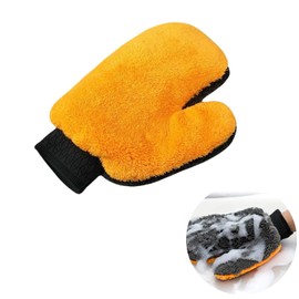 TKOLLI Microfibre Car Wash Mitt - Car Wash Brush with Ultra Fine Fibre Material, Effective Cleaning, Versatile, Gentle and Easy to Use