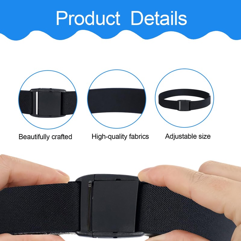Thoquene Pack of 3 Children's Boys, Adjustable Children's Belt Boys,