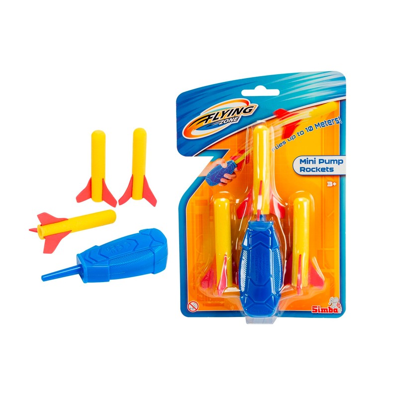 Simba 107206202 Mini Pump Rockets 9 cm, Hand Pump Length: