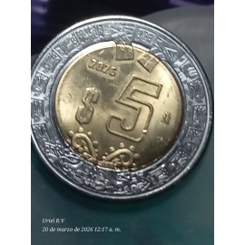 Moneda 5 Pesos México 2026 Bimetálica De Colección