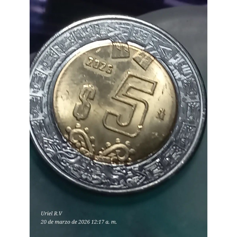 Moneda 5 Pesos México 2026 Bimetálica De Colección