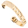 Stainless Steel Bracelet Women Inlay Rhinestones Wristband Wrist Decoration for