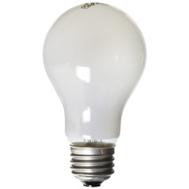 Westinghouse 0410000, 25 Watt, 130 Volt Frost Incand A19 Light Bulb, 5000 Hour 205 Lumen, 4-Pack, 1