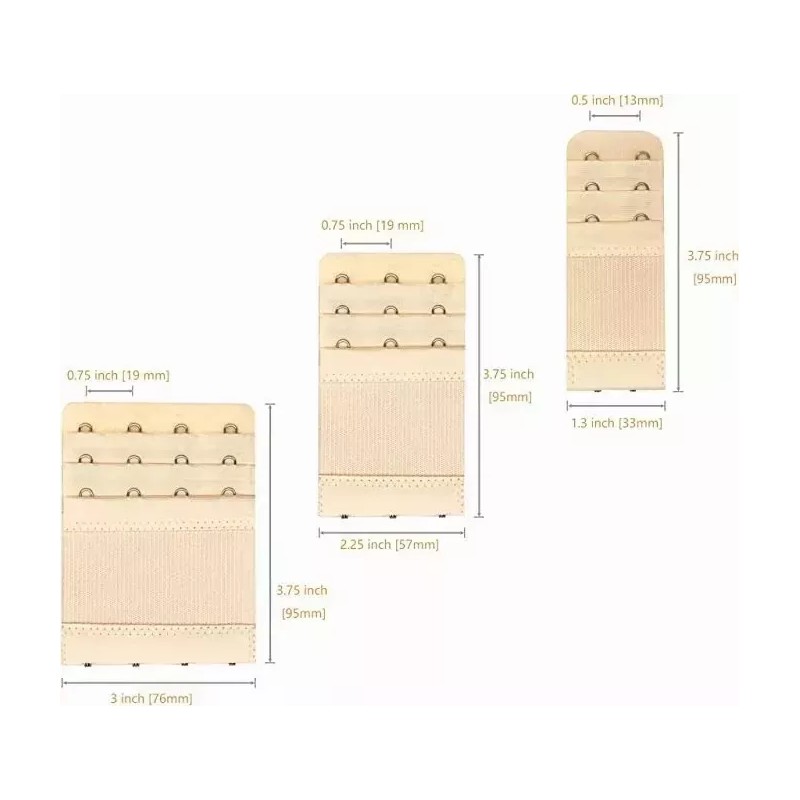 Extensor de ropa interior Extensiones Bra Brasier Mujer Extensores 3