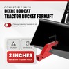 ECOTRIC Clamp On Trailer Hitch 2" Ball Mount Receiver Adapter