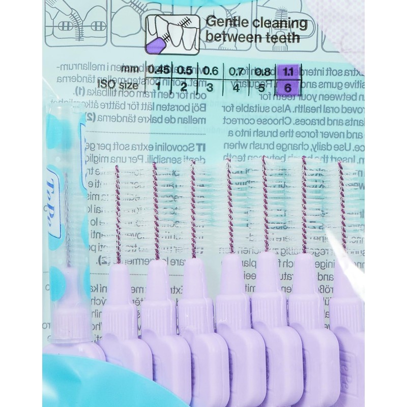 TePe Interdental Brushes Purple Extra Soft (1.1Mm - Size 6)