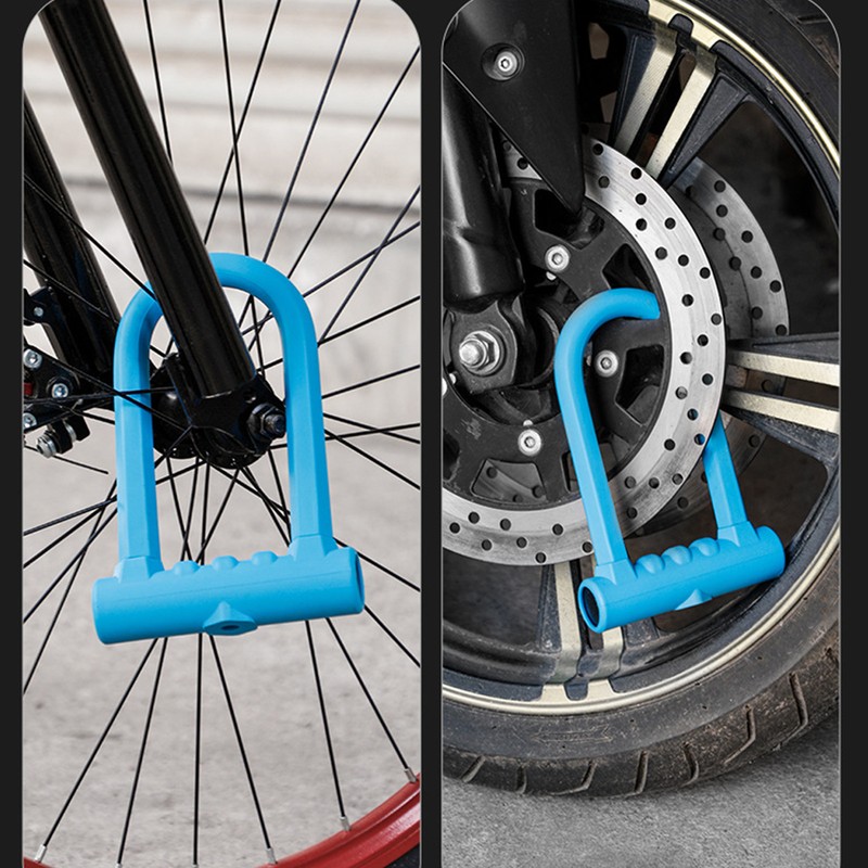 Motorbike U Lock Professional Safety Prevents Theft Steel Body Thickened