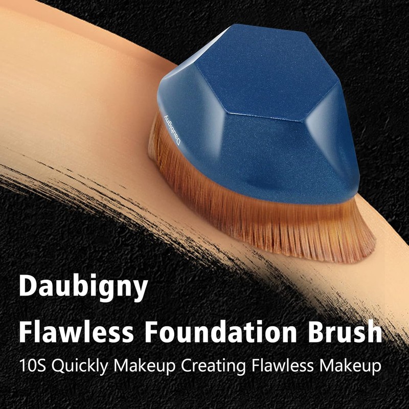 Daubigny Perfect Makeup Brush Face Blush Foundation Brush (Blue) for