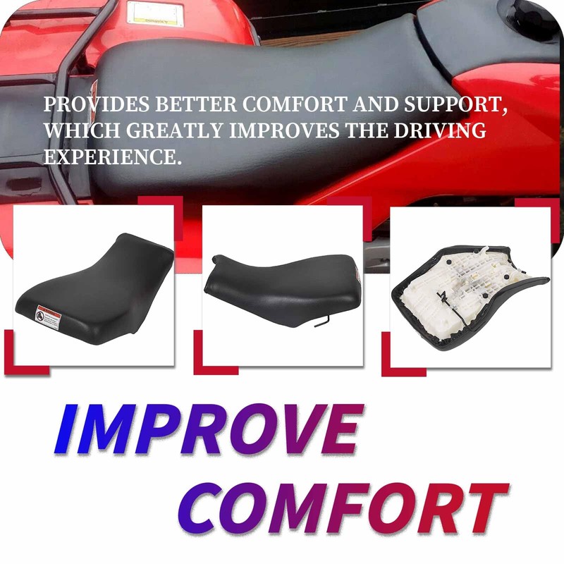 HECASA Complete Seat Compatible with 2005-2025 Honda Recon TRX250 TRX250TE
